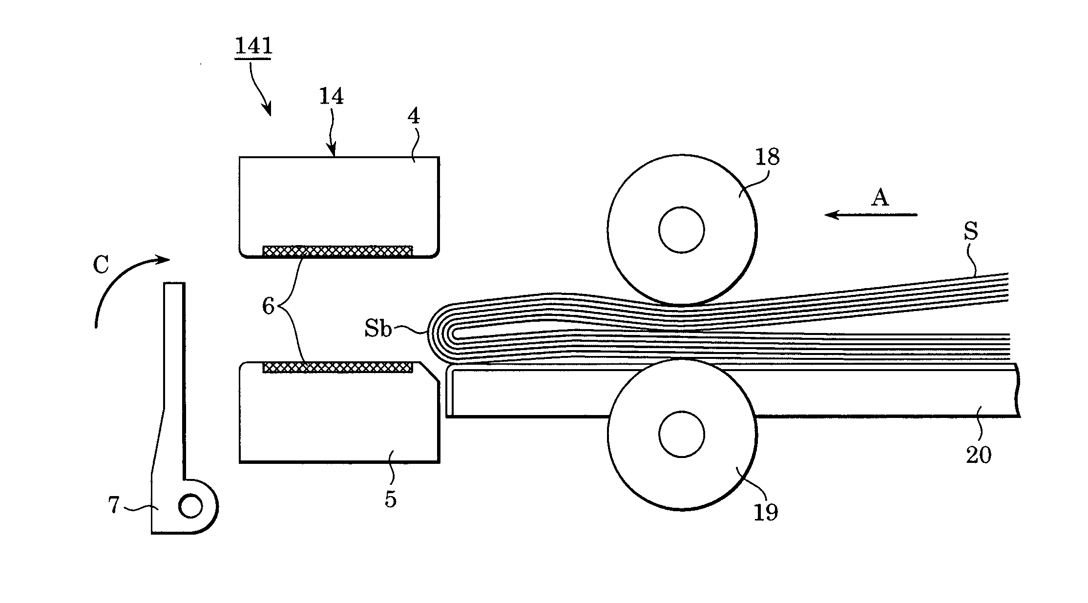 Folded back portion flattening device, sheet processor, and image forming apparatus
