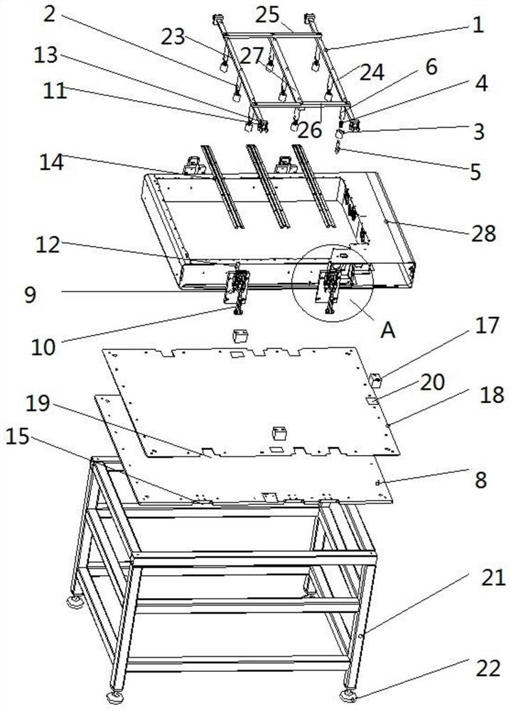 A kind of elastic viscose tooling for reinforcing ribs of solar energy reserve power box