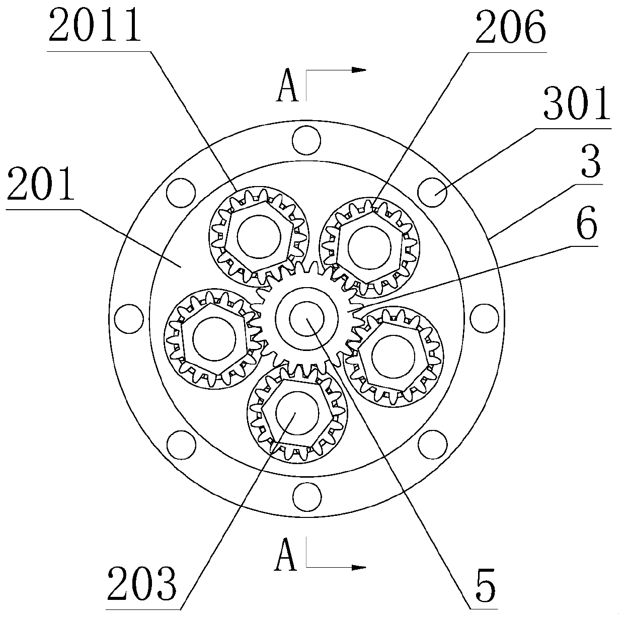 Equipment used for finish machining of cylinder hole in car air conditioner compressor shell