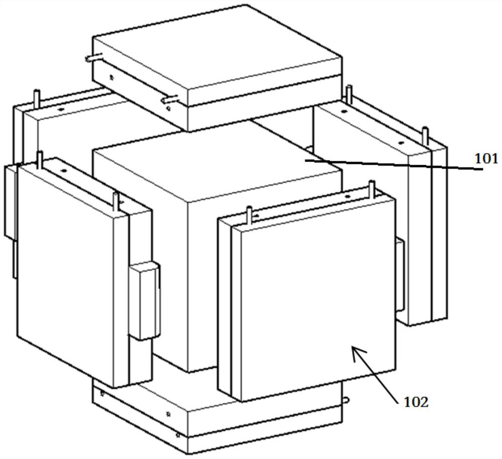 Test method for dynamic anisotropy properties of solids under high temperature and medium-low strain rate loading