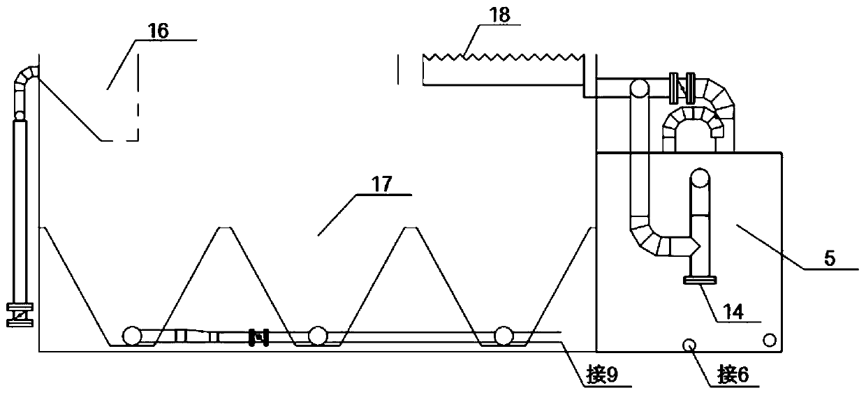 Water surface type algae bloom treatment device and treatment process