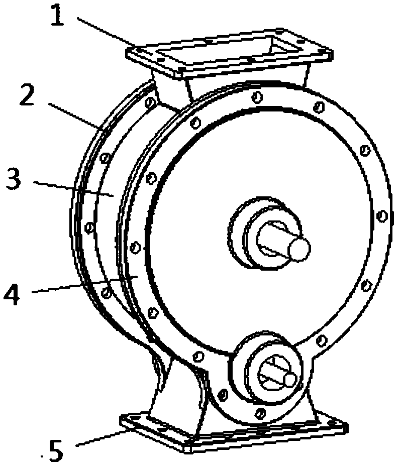 Mutually-scraping cycloidal wheel feeding device
