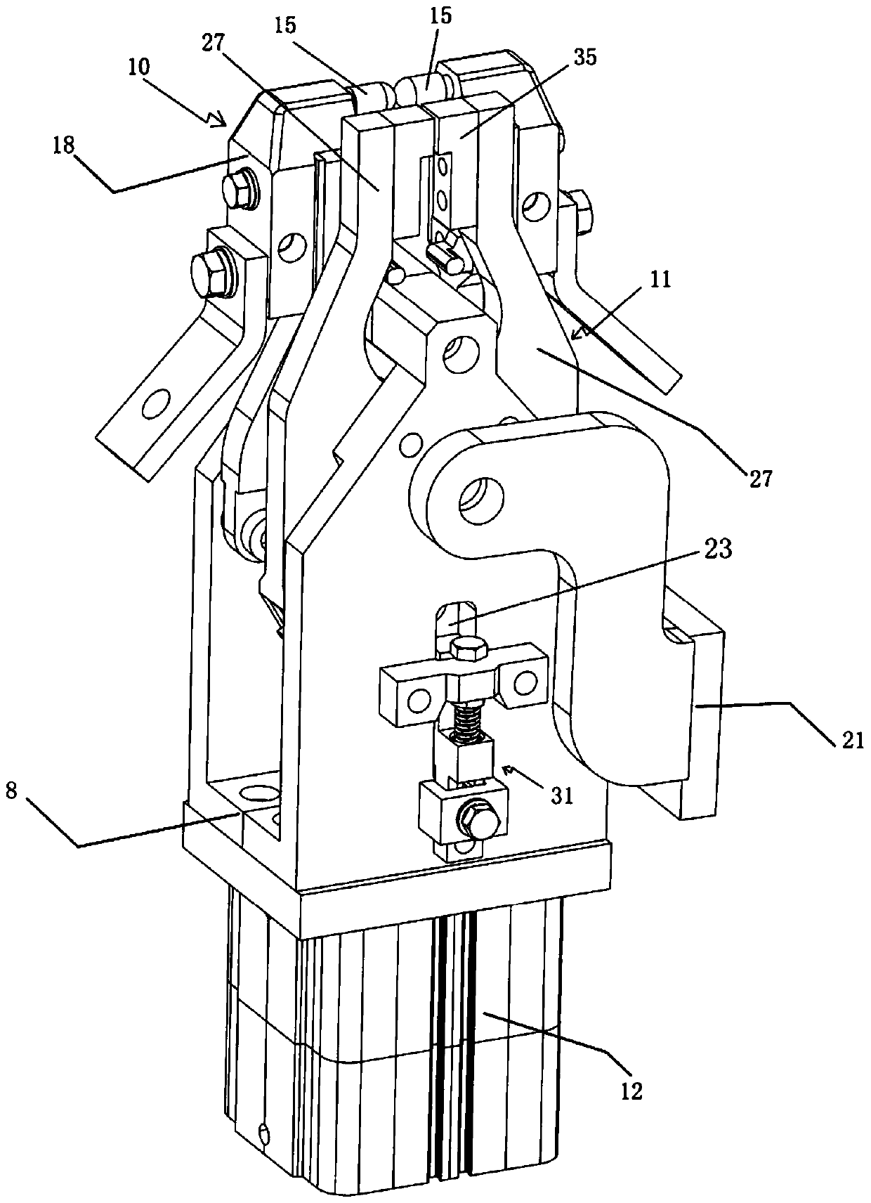 A clamp welding integrated welding tongs