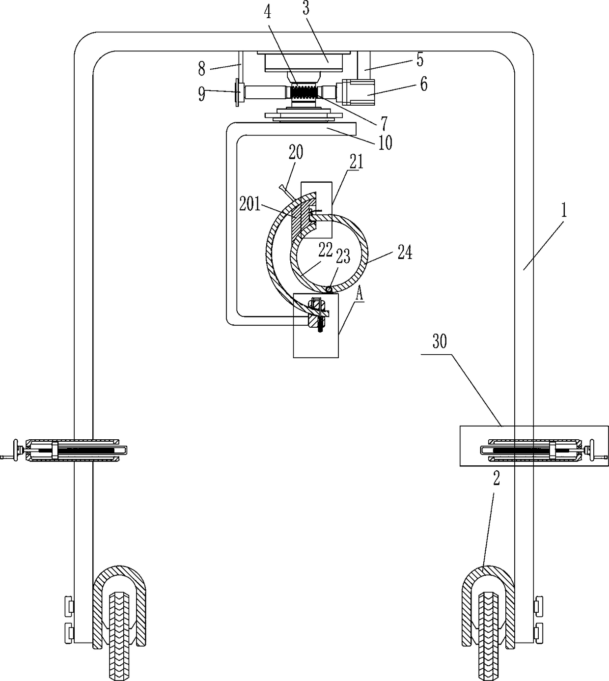 A leg fracture retractor