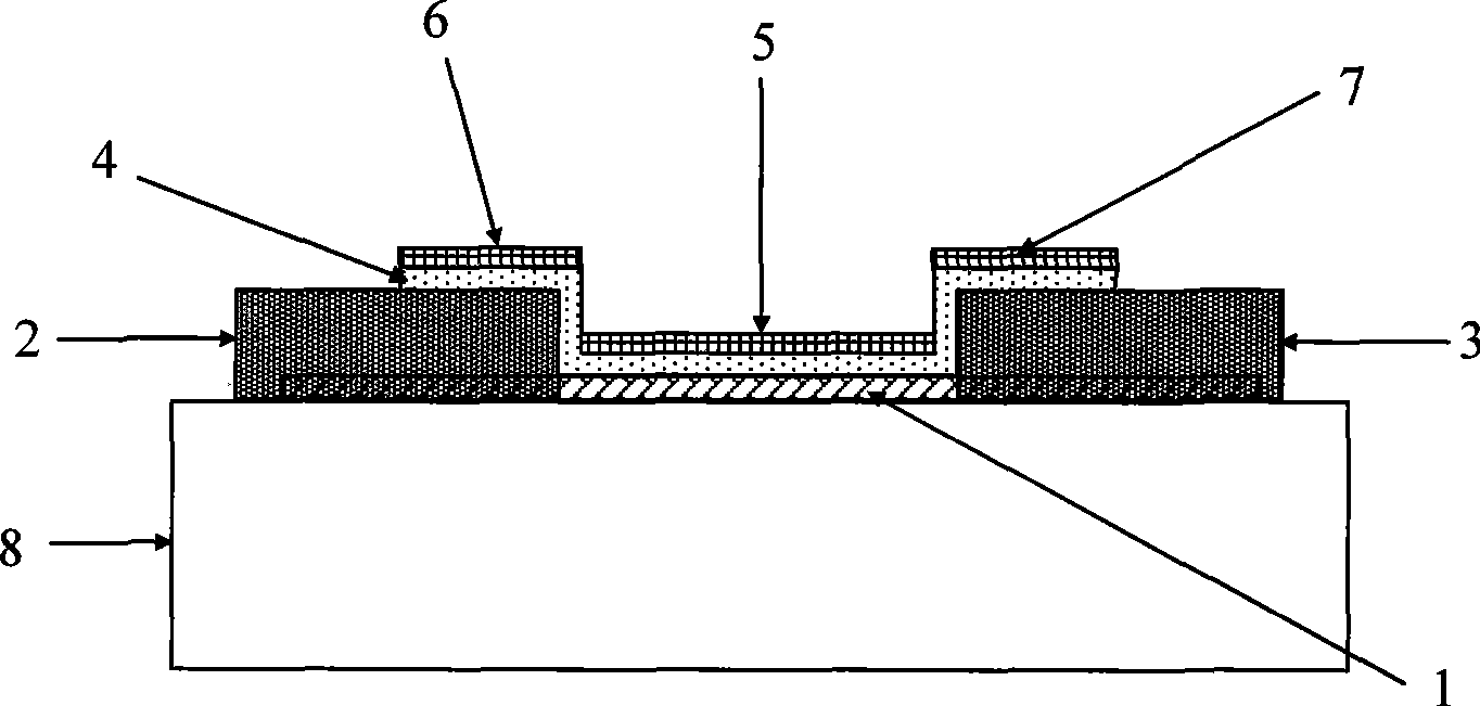 Self-aligning gate construction nano field-effect transistor and preparation thereof