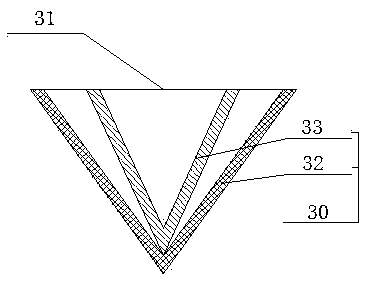 Electroplating sewage filtering device