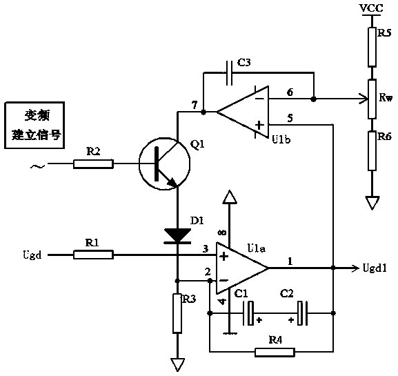 A kind of anti-shock controller for starting with variable frequency power supply