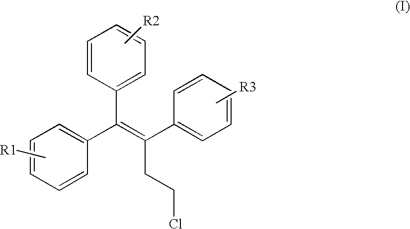 Triphenylalkene derivatives and their use as selective estrogen receptor modulators