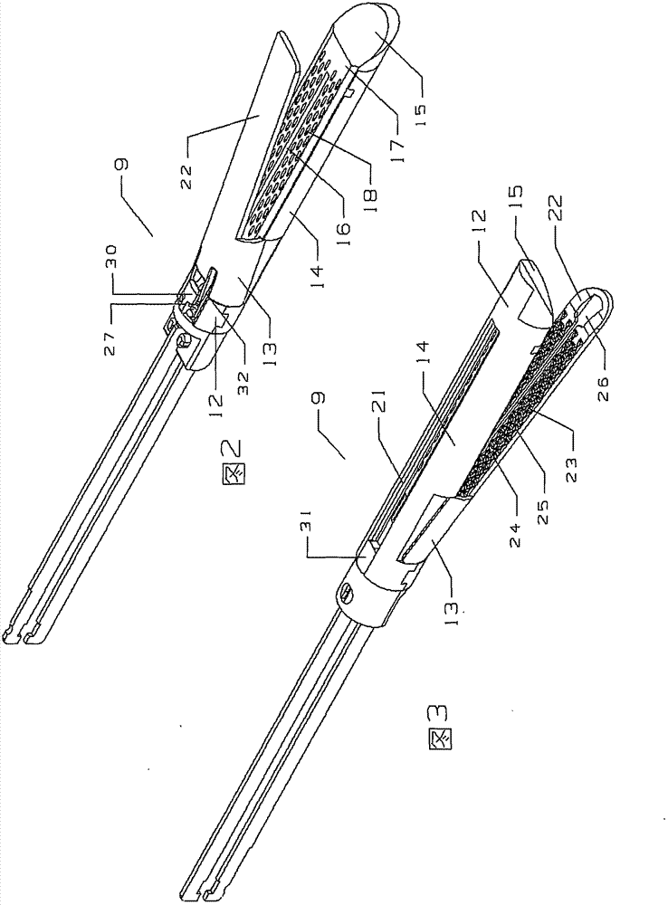 Endoscope cutting stapler with stapler anvil capable of moving and rotating up and down