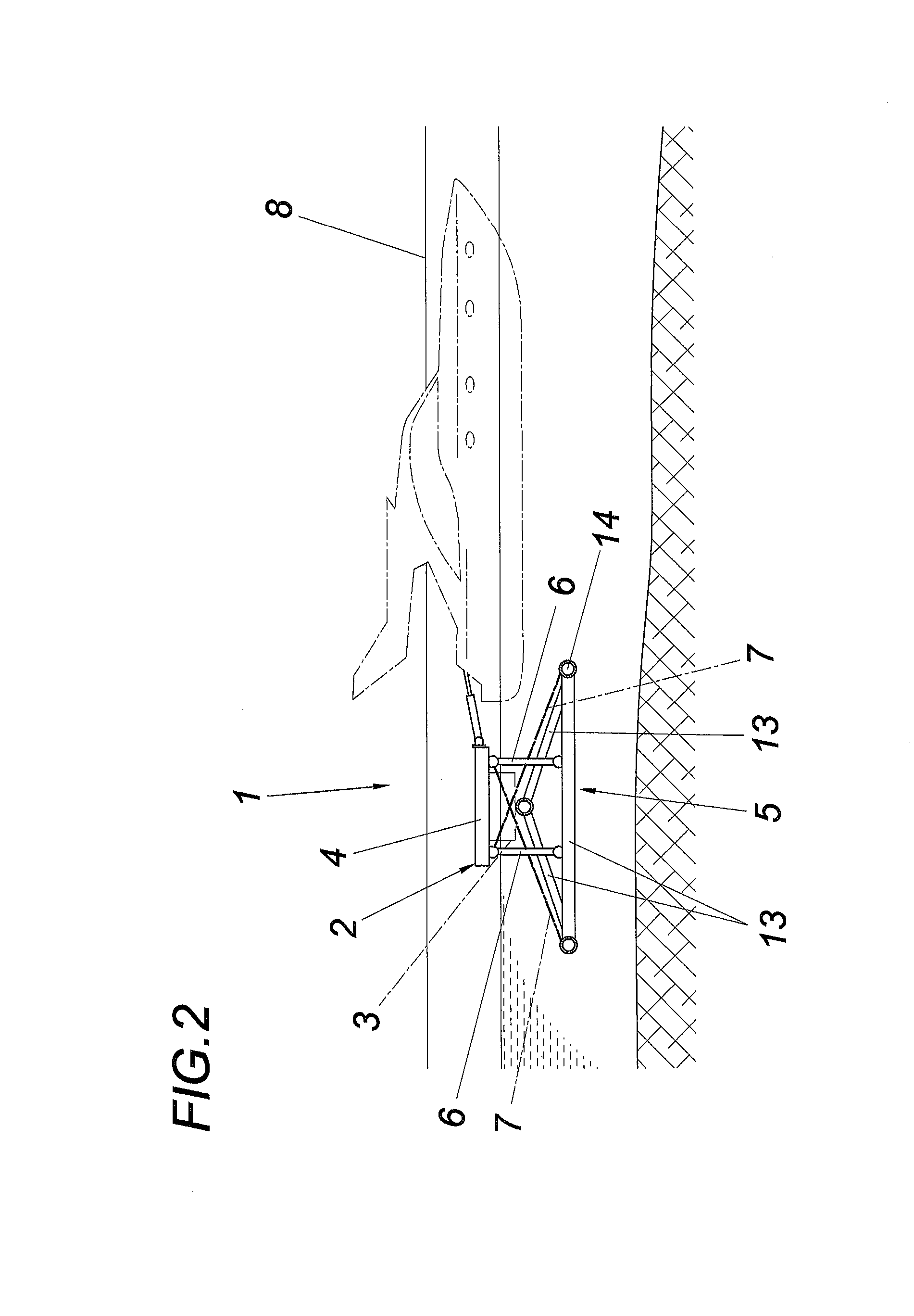 Device for securing floating bodies