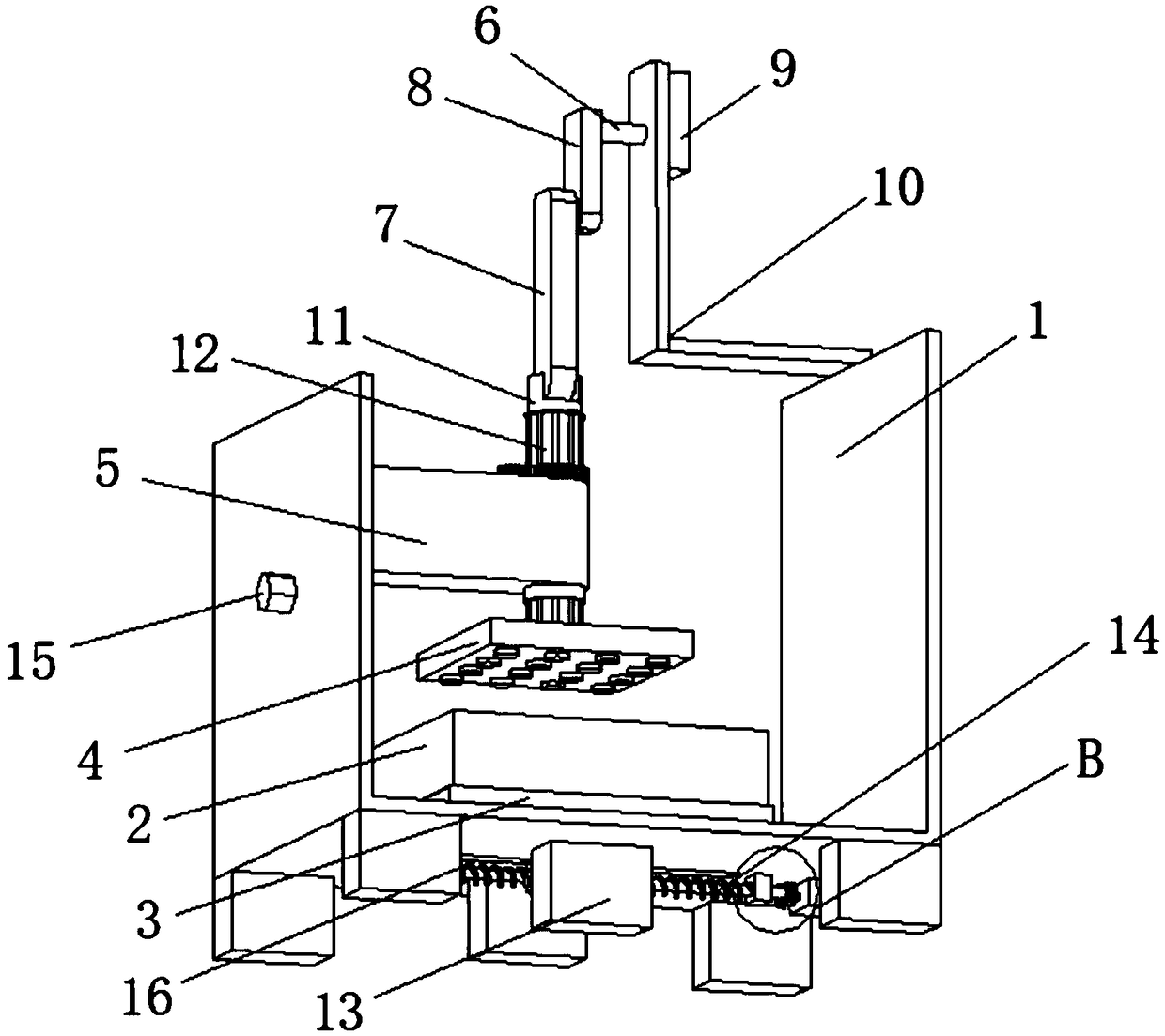 Hammering apparatus used for meat products