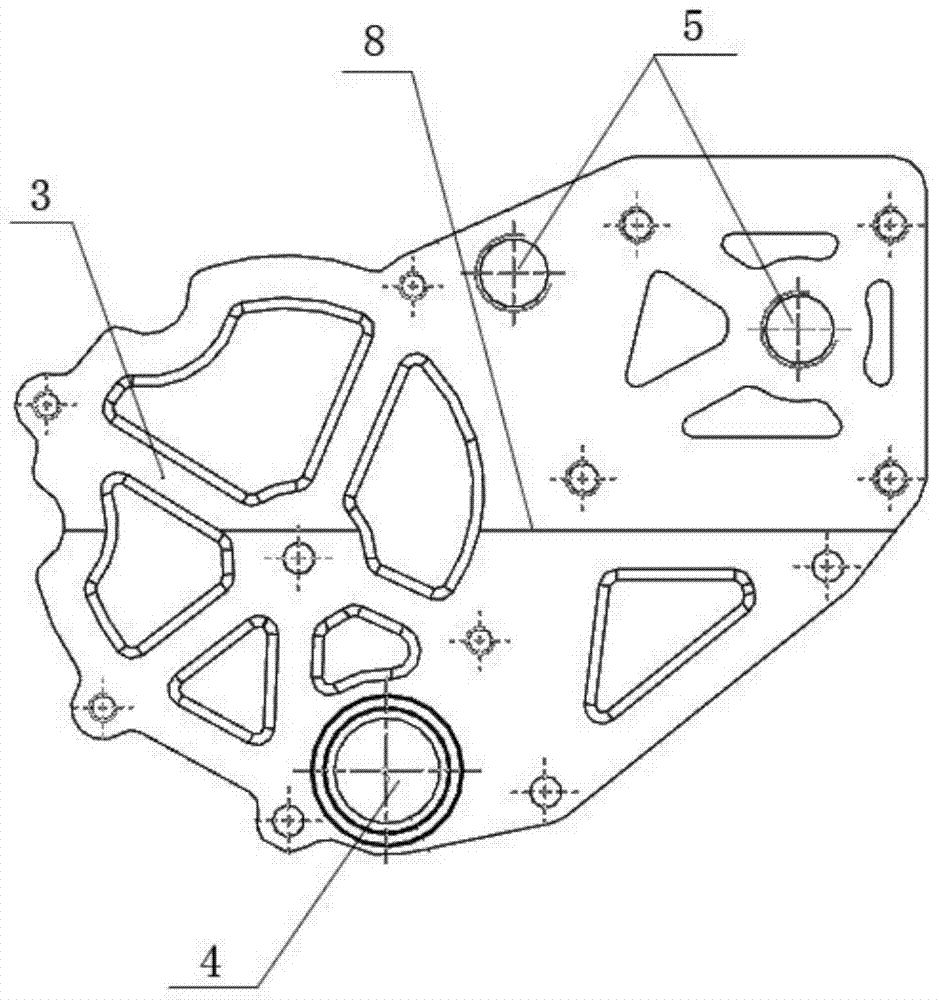 A water pump backing plate