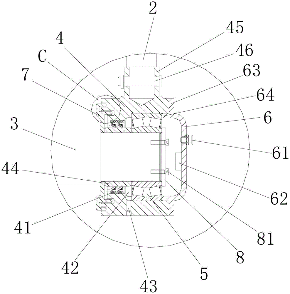 A frame structure of inner tension tail of plate chain bucket elevator