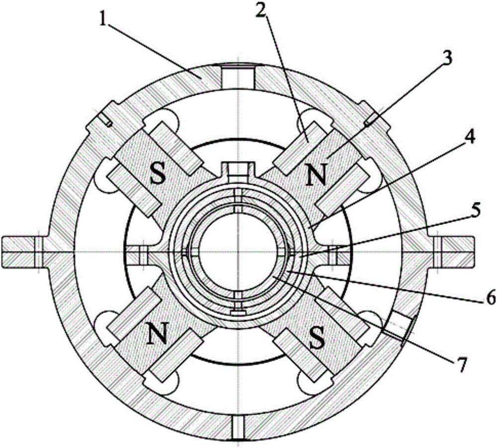 Intelligent controllable bearing and method for controlling rotor vibration
