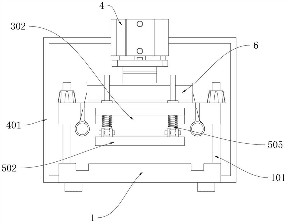 A hot pressing device for panel splicing in furniture production