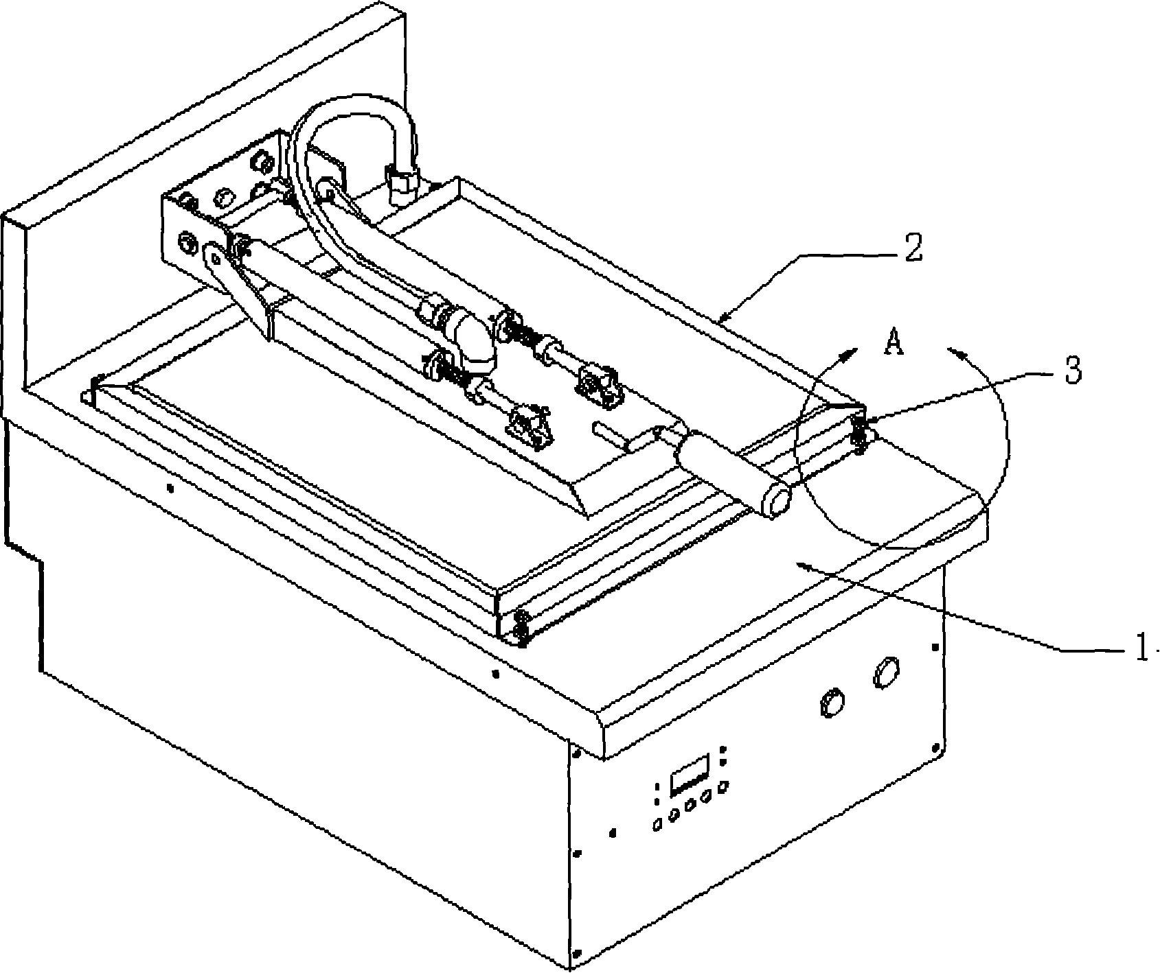 Four-corner structure of dumpling frying furnace pan