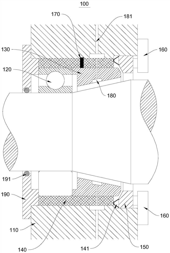 Damping-controllable novel hybrid bearing, rotating system and control method