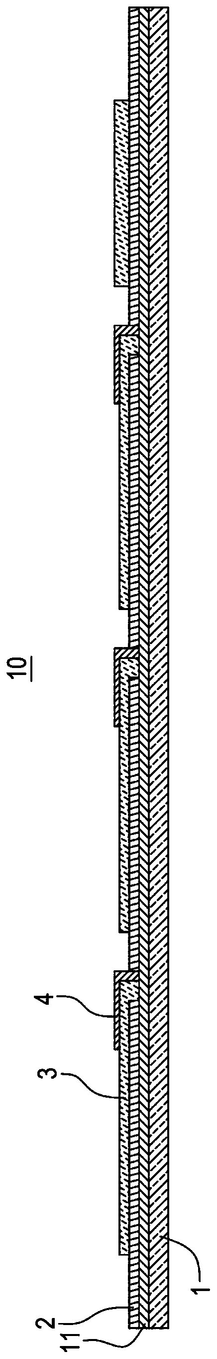 Packaging structure with groove