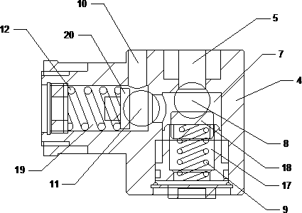 Differential pressure type constant pressure venting valve for oil exploitation