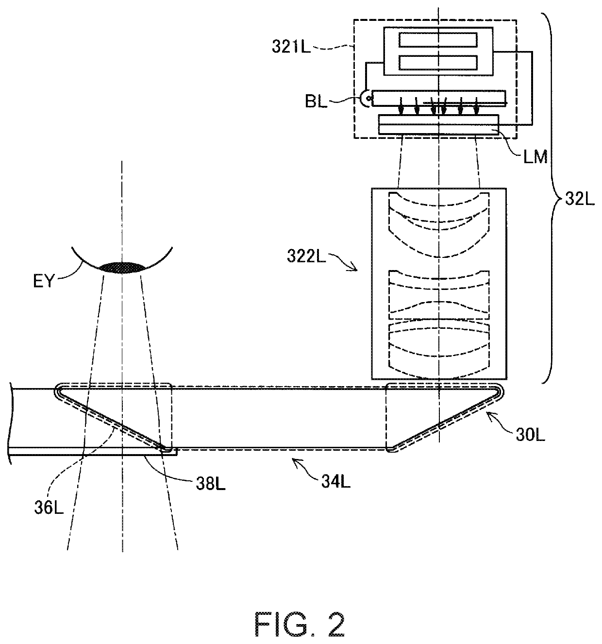 Motion training device, program, and display method