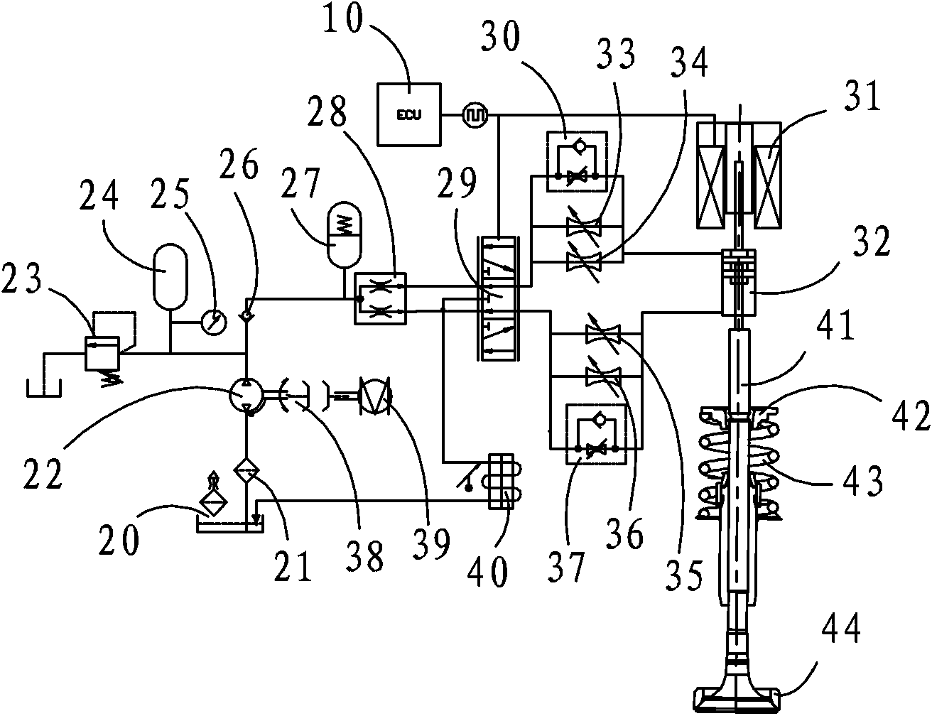 Full variable valve engine and control method thereof