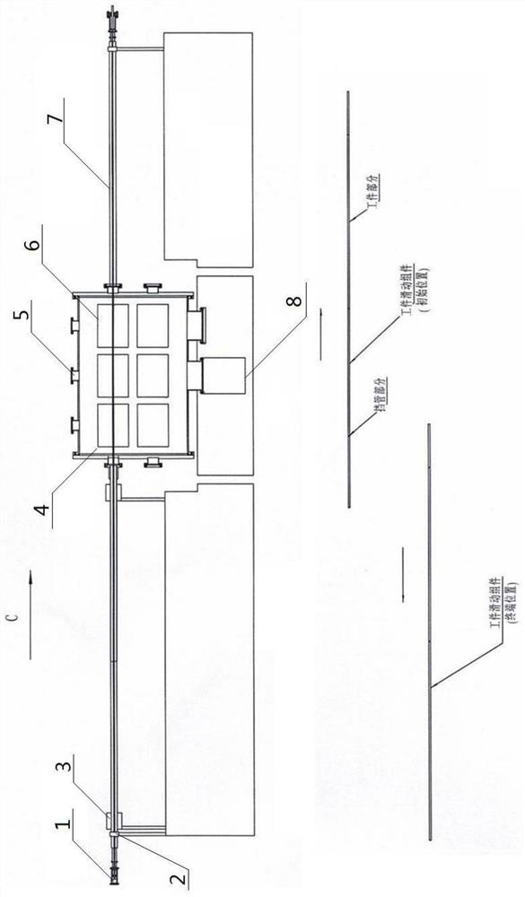 A special device for multi-station long tube high-efficiency magnetron sputtering coating