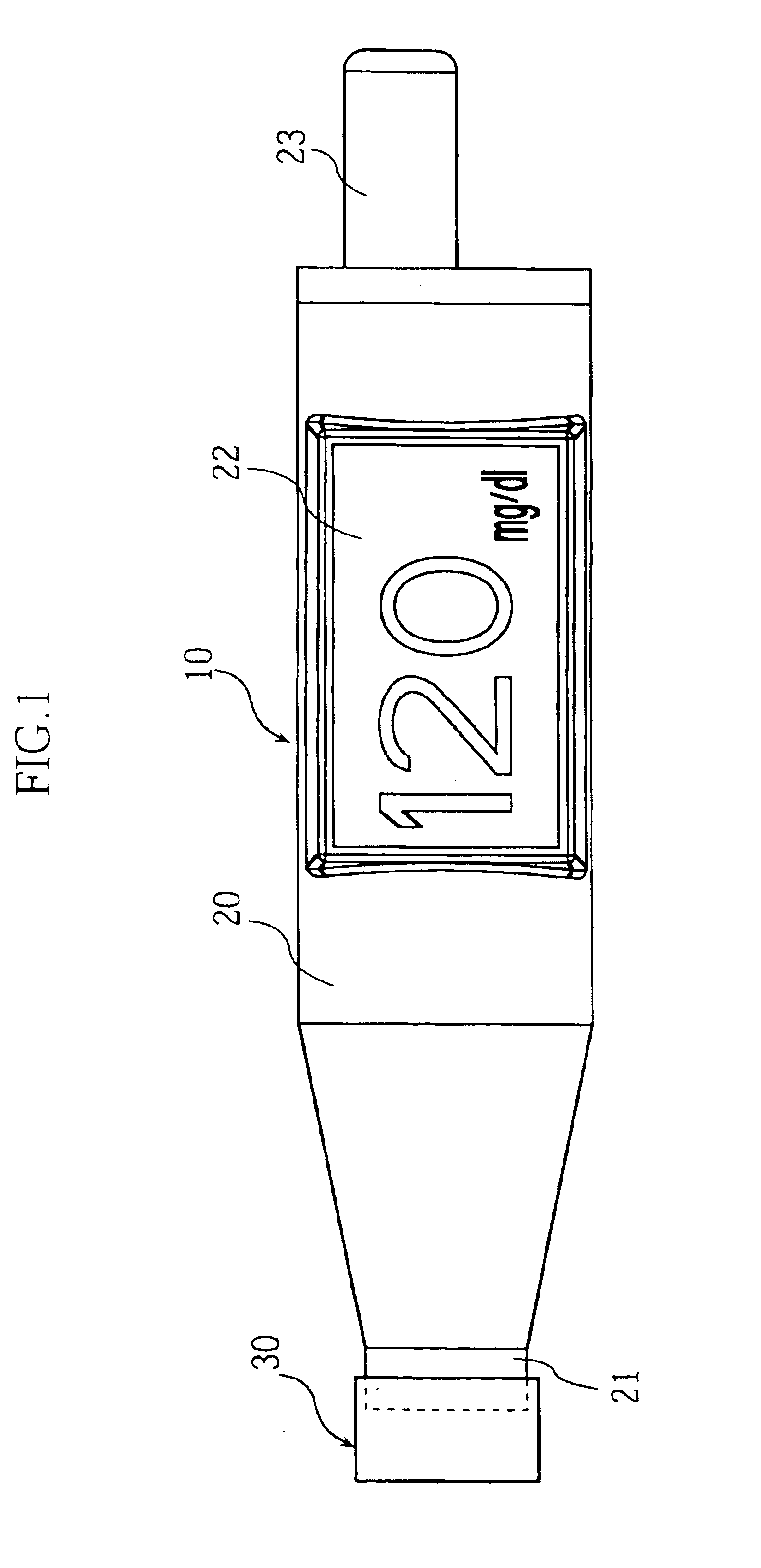 Body fluid measuring apparatus with lancet and lancet holder used for the measuring apparatus
