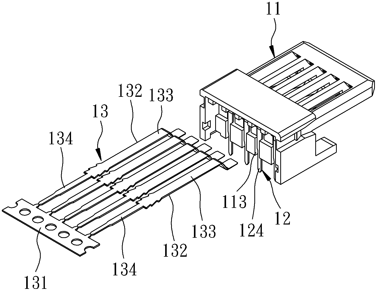 USB (universal serial bus) 3.0 connector and manufacturing method thereof