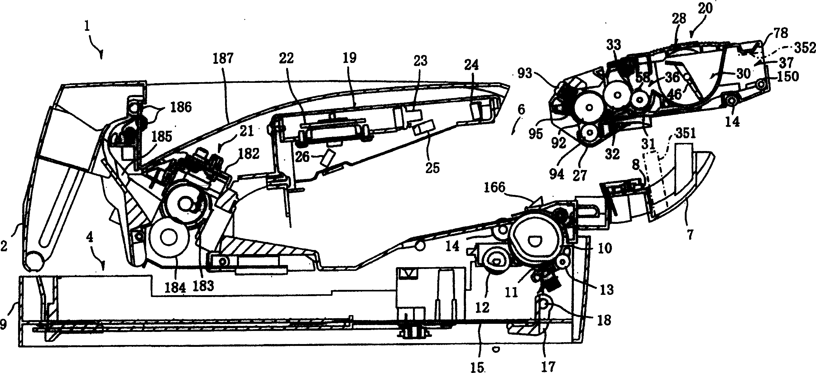 Photosensitive member cartridge, developer cartridge and process cartridge having handle interlocking elements