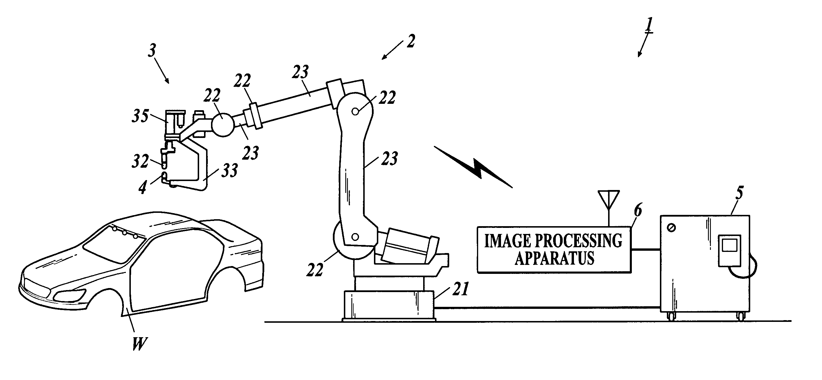 Welding teaching point correction system and calibration method