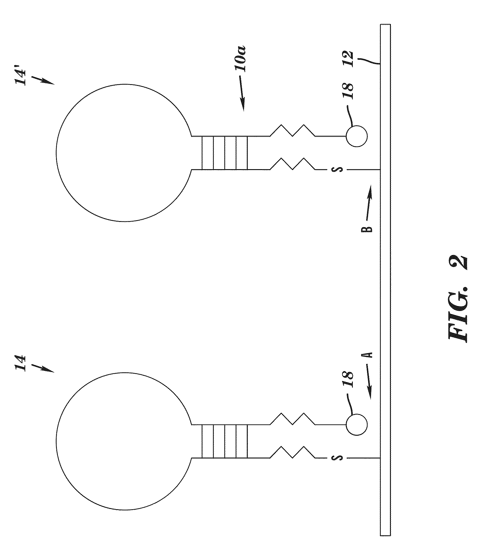 DNA microarray having hairpin probes tethered to nanostructured metal surface