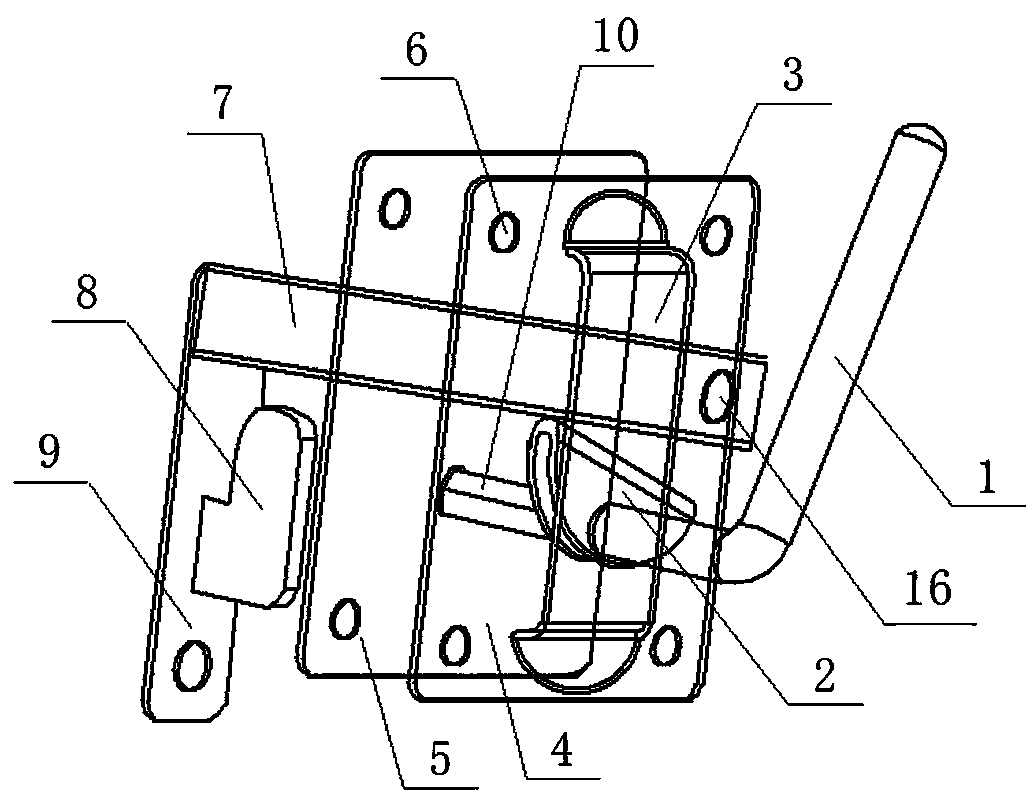 Special both-way door lock device for pigpen door