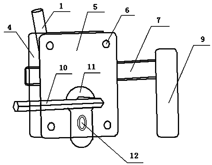 Special both-way door lock device for pigpen door