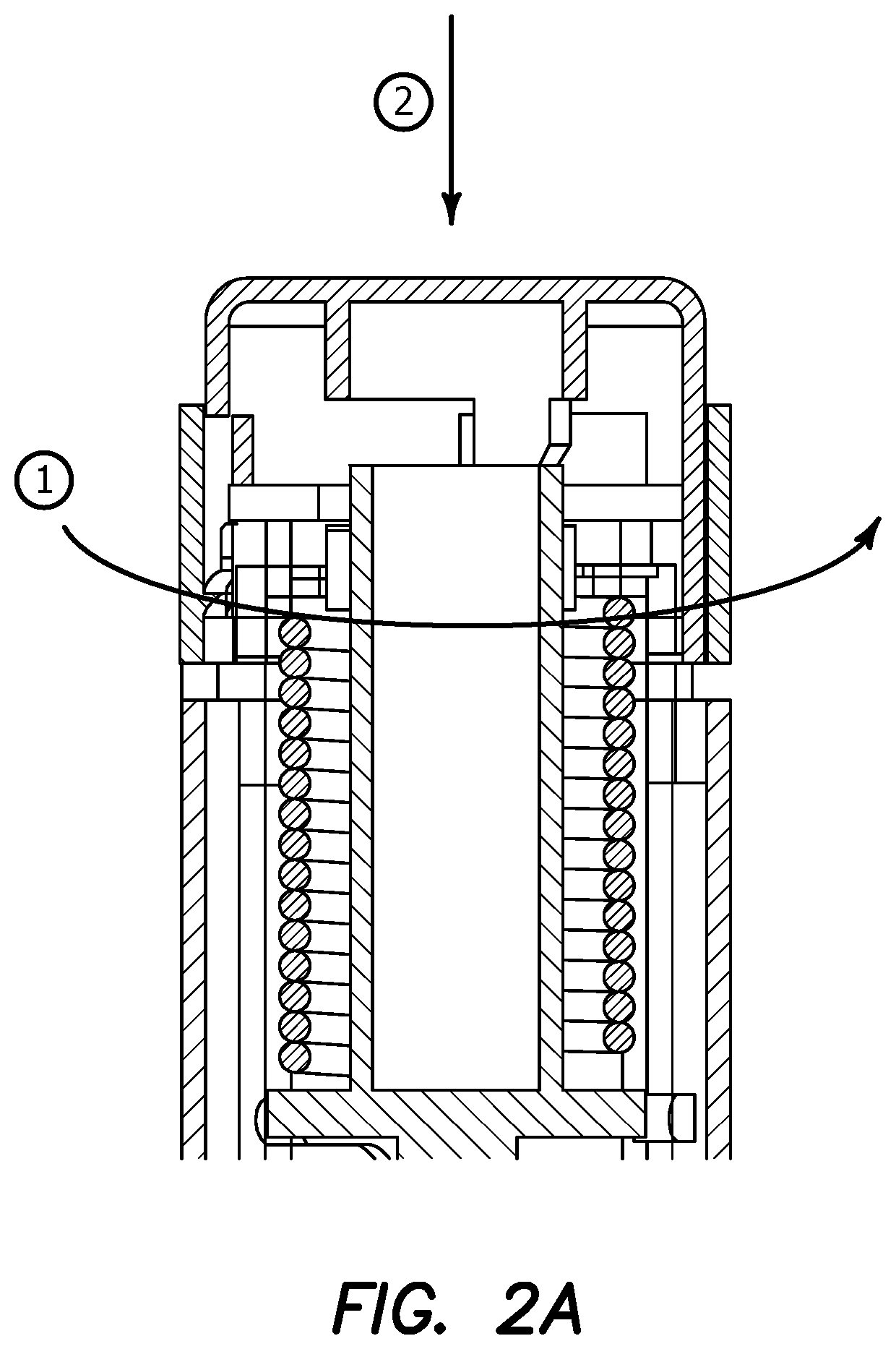 Process and autoinjector device for injections with increased patient comfort