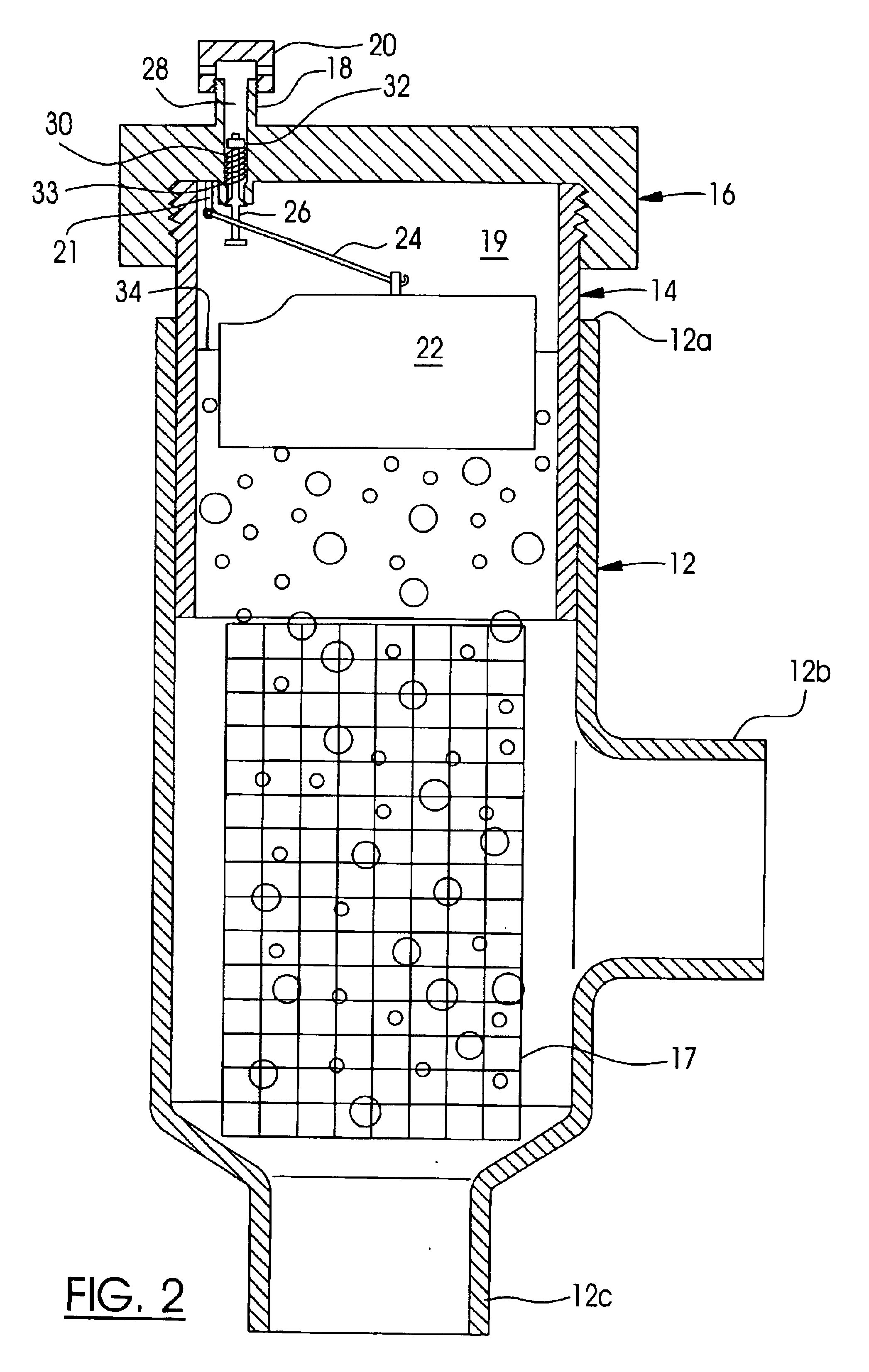 Method and kit for use with standard pipe couplings to construct a de-aerator