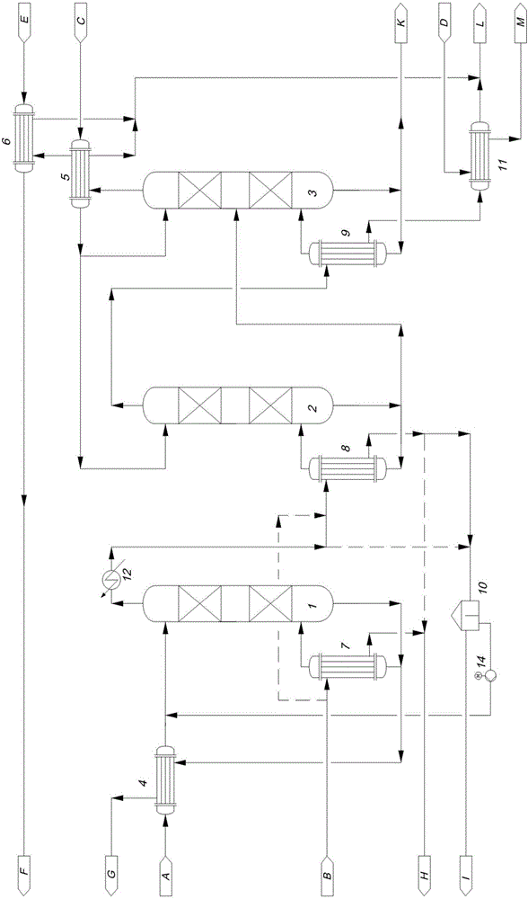 Method and apparatus for recycling caprolactam organic extraction agent with ultra low energy consumption