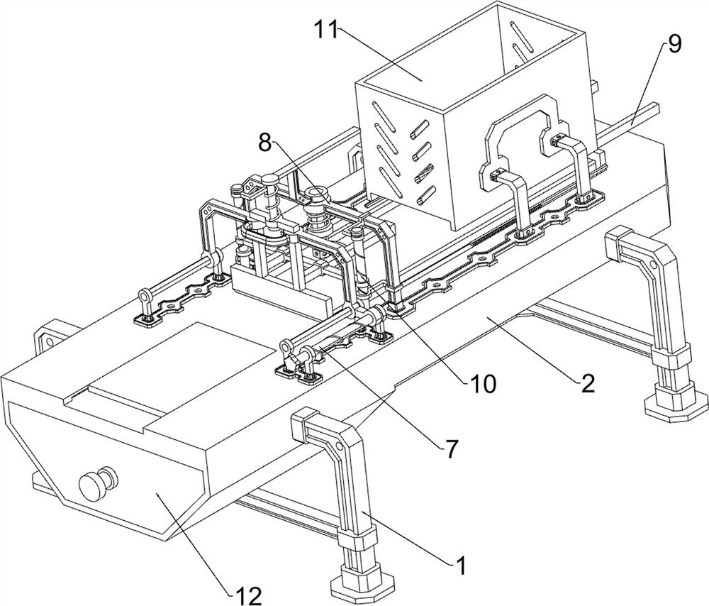 Accurate cutting device for building water-absorbing bricks