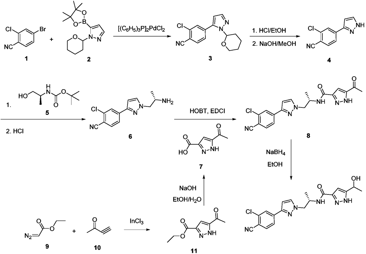 Method for preparing novel androgen receptor antagonist