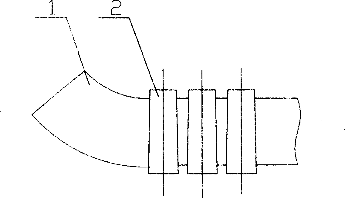 Process method and special device of helical blade