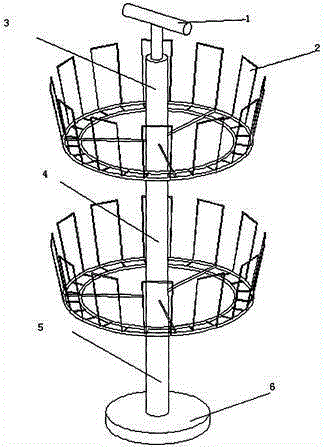 Double-layer rotatable shoe rack