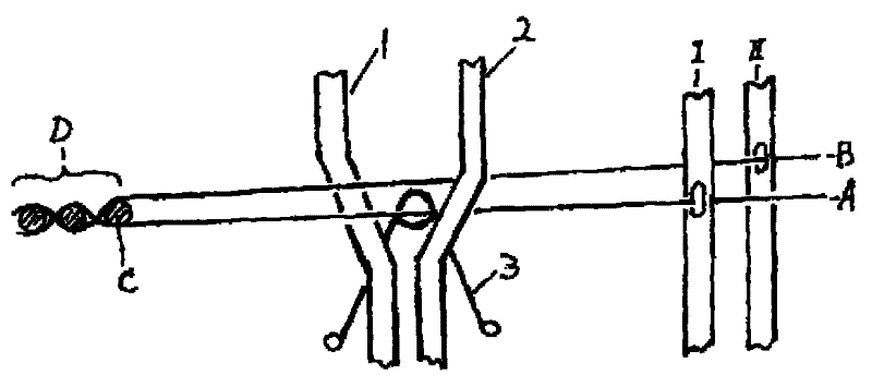 Method for weaving coating terylene industrial yarn doup structure sunshade screen