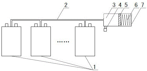 A power battery charging gas collection device