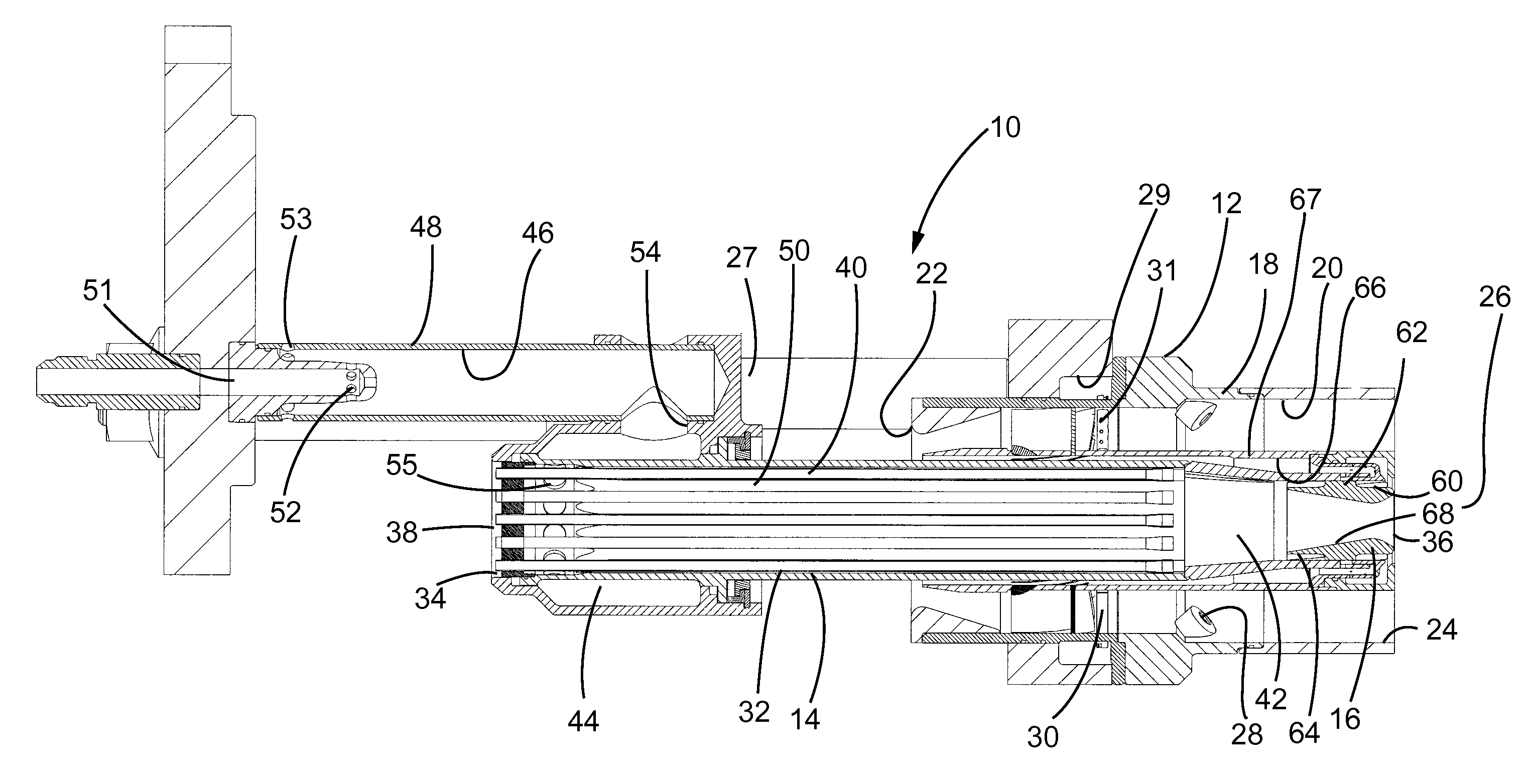 Flow conditioner for fuel injector for combustor and method for low-NOx combustor