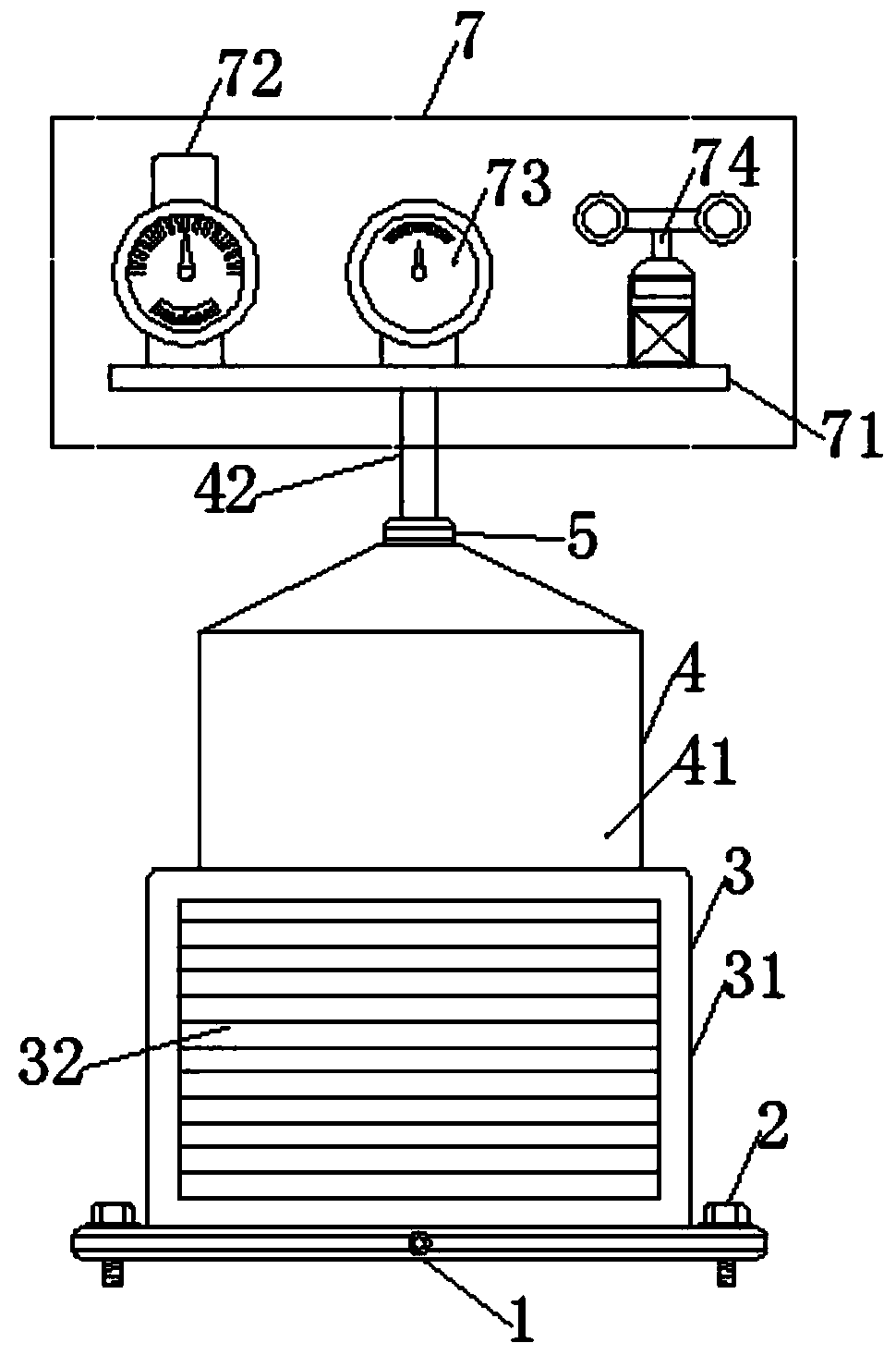 A ship-based marine meteorological monitoring device