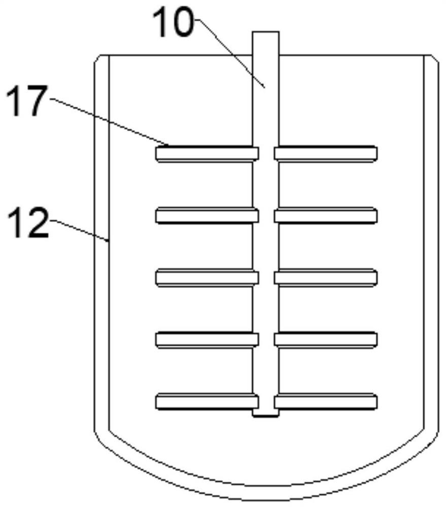 Concrete stirring device for building construction