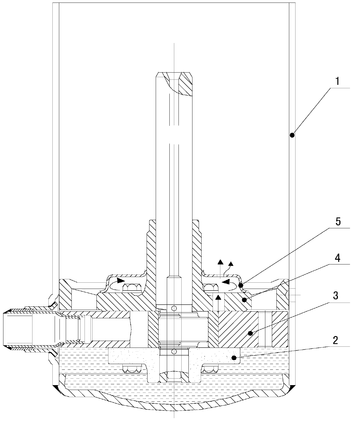 Compressor exhaust structure and compressor with the exhaust structure