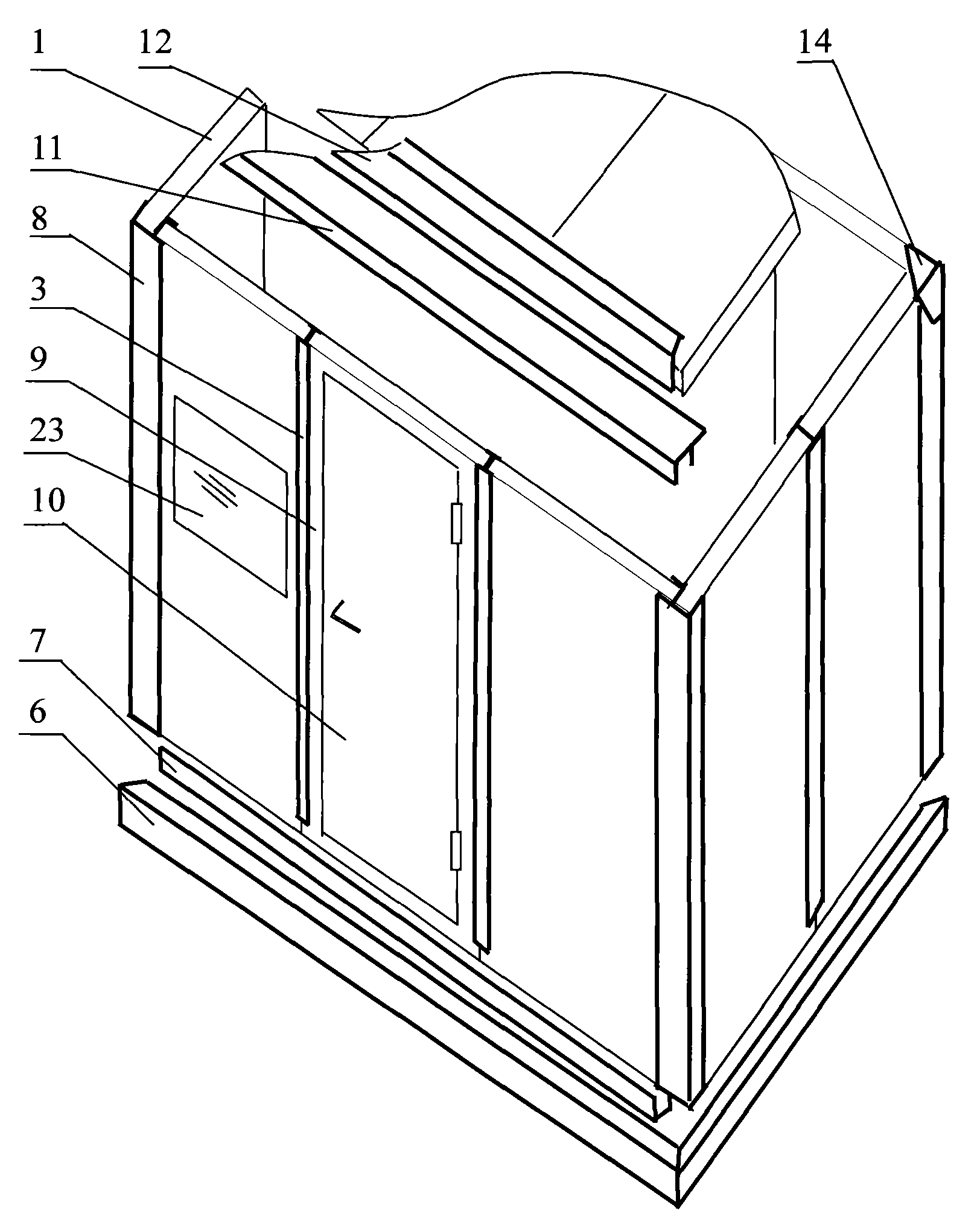 Assembled metal sound insulation chamber