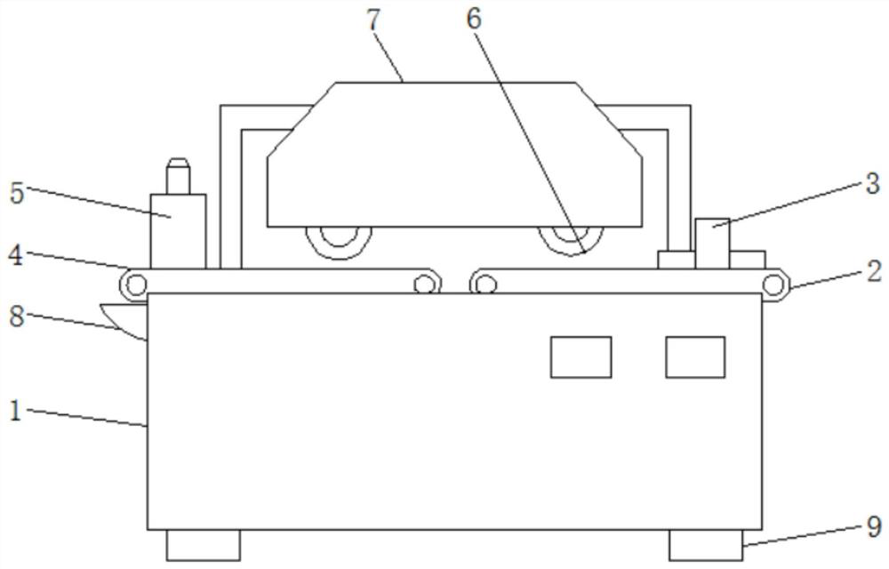 Double-crawler-type multi-blade saw for formaldehyde-free furniture board machining