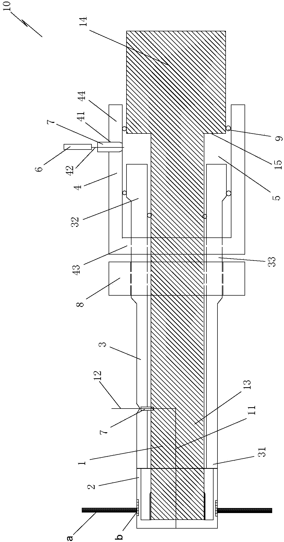 Sealing device and method for microcosmic displacement model injection and production opening