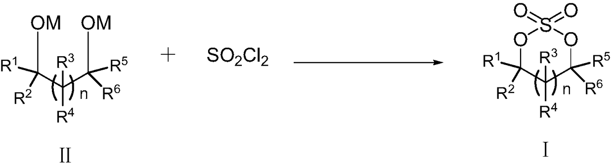 Cyclic sulphate preparation method